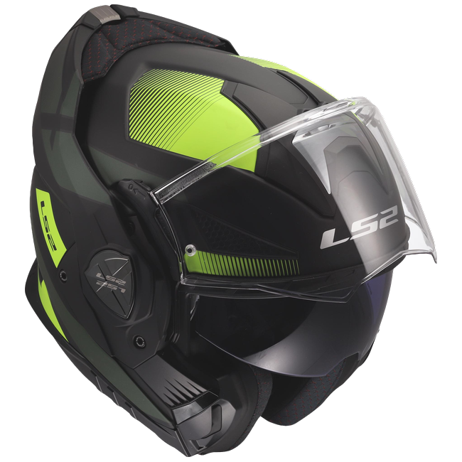 LS2 FF901 Advant X Nova Black H-V Yellow – Flip-Up Touring Helmet ECE 22.06 P/J