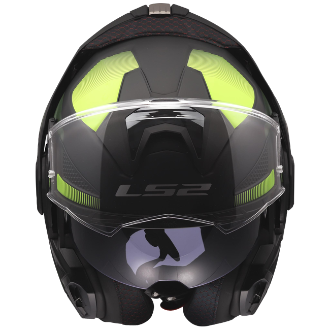 LS2 FF901 Advant X Nova Black H-V Yellow – Flip-Up Touring Helmet ECE 22.06 P/J