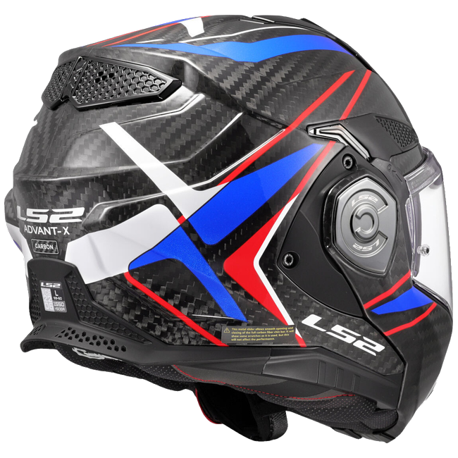 LS2 FF901 Advant X Carbon Future II White Blue – Flip-Up Touring Helmet ECE 22.06 P/J