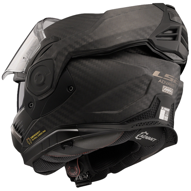 LS2 FF901 Advant X Carbon Solid Matt – Flip-Up Touring Helmet ECE 22.06 P/J