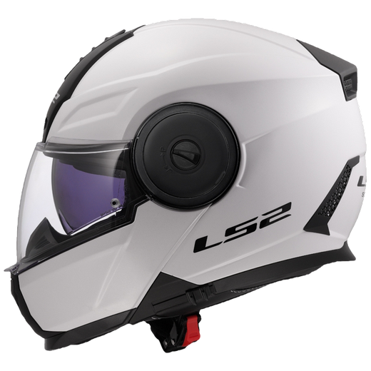 LS2 FF902 Scope II Solid Gloss White – Modular Touring Helmet ECE 22.06 P/J