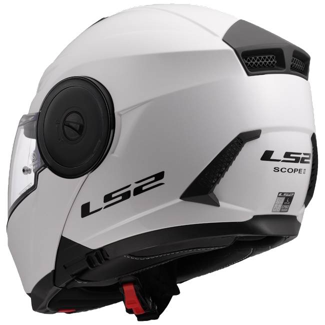 LS2 FF902 Scope II Solid Gloss White – Modular Touring Helmet ECE 22.06 P/J