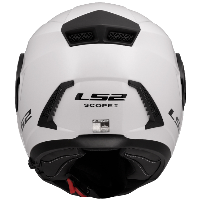 LS2 FF902 Scope II Solid Gloss White – Modular Touring Helmet ECE 22.06 P/J