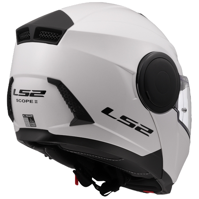 LS2 FF902 Scope II Solid Gloss White – Modular Touring Helmet ECE 22.06 P/J