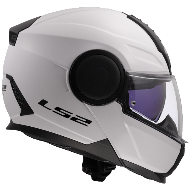 LS2 FF902 Scope II Solid Gloss White – Modular Touring Helmet ECE 22.06 P/J
