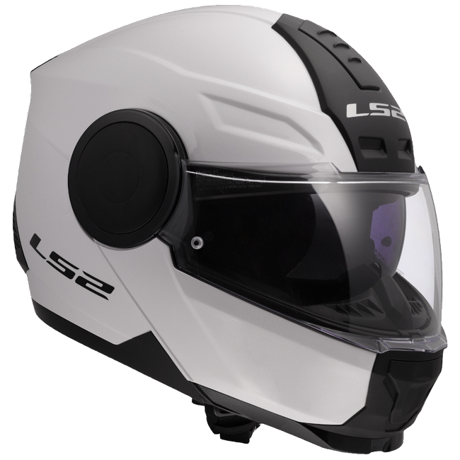 LS2 FF902 Scope II Solid Gloss White – Modular Touring Helmet ECE 22.06 P/J