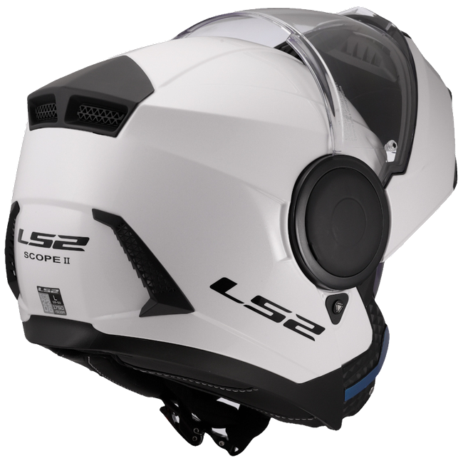 LS2 FF902 Scope II Solid Gloss White – Modular Touring Helmet ECE 22.06 P/J