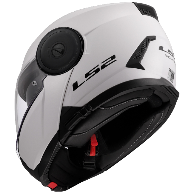 LS2 FF902 Scope II Solid Gloss White – Modular Touring Helmet ECE 22.06 P/J