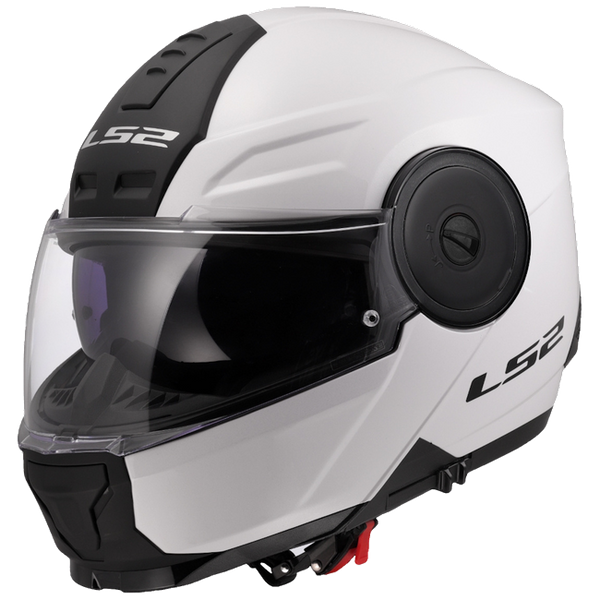 LS2 FF902 Scope II Solid Gloss White – Modular Touring Helmet ECE 22.06 P/J