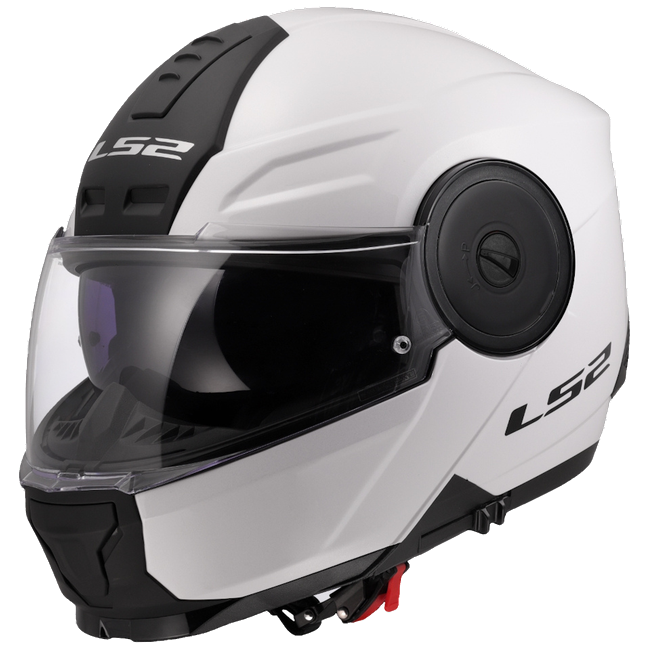 LS2 FF902 Scope II Solid Gloss White – Modular Touring Helmet ECE 22.06 P/J