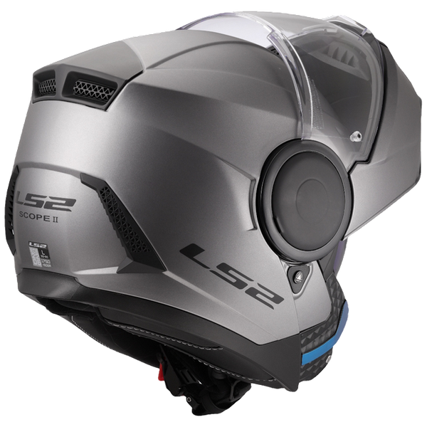 LS2 FF902 Scope II Solid Matt Titanium – Modular Touring Helmet ECE 22.06 P/J