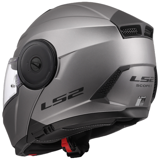 LS2 FF902 Scope II Solid Matt Titanium – Modular Touring Helmet ECE 22.06 P/J