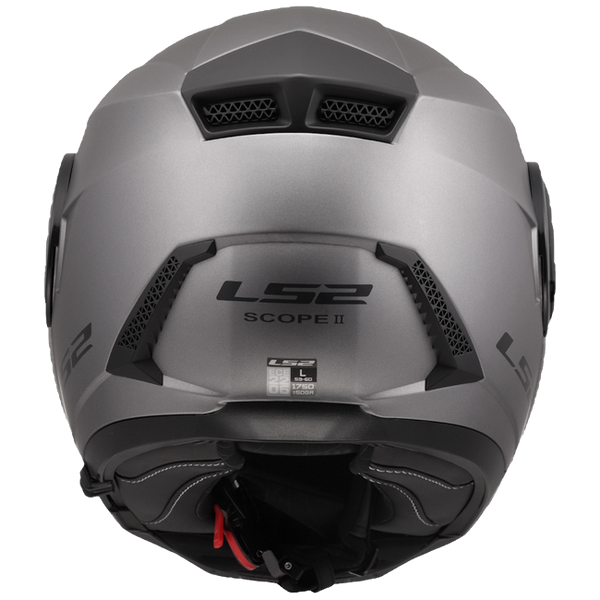 LS2 FF902 Scope II Solid Matt Titanium – Modular Touring Helmet ECE 22.06 P/J