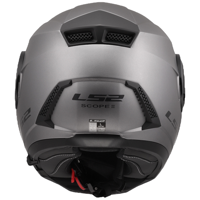 LS2 FF902 Scope II Solid Matt Titanium – Modular Touring Helmet ECE 22.06 P/J