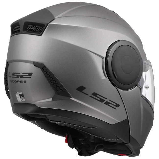 LS2 FF902 Scope II Solid Matt Titanium – Modular Touring Helmet ECE 22.06 P/J