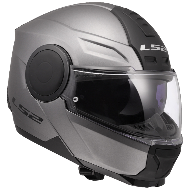 LS2 FF902 Scope II Solid Matt Titanium – Modular Touring Helmet ECE 22.06 P/J