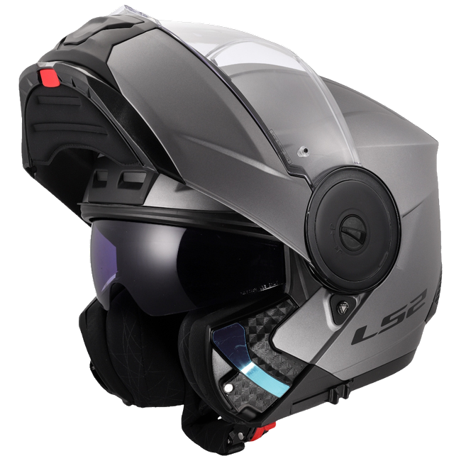 LS2 FF902 Scope II Solid Matt Titanium – Modular Touring Helmet ECE 22.06 P/J