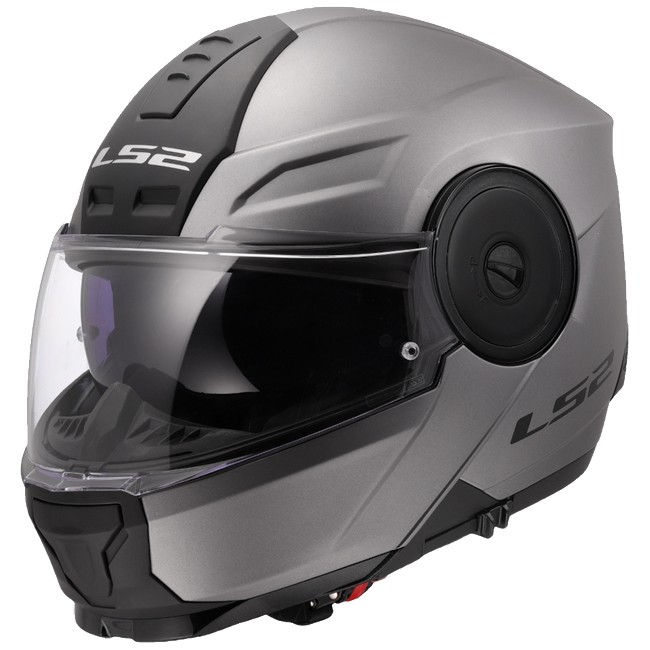 LS2 FF902 Scope II Solid Matt Titanium – Modular Touring Helmet ECE 22.06 P/J