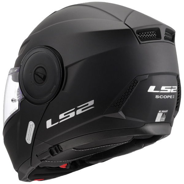 LS2 FF902 Scope II Solid Matt Black – Modular Touring Helmet ECE 22.06 P/J