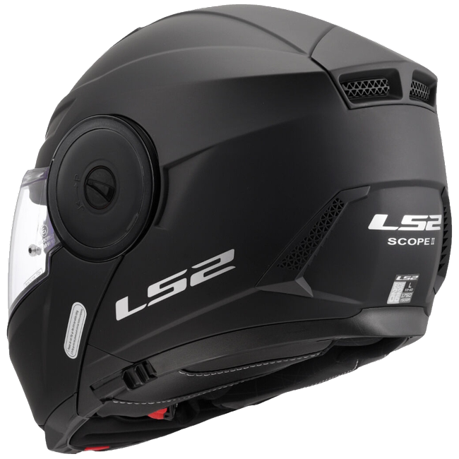 LS2 FF902 Scope II Solid Matt Black – Modular Touring Helmet ECE 22.06 P/J