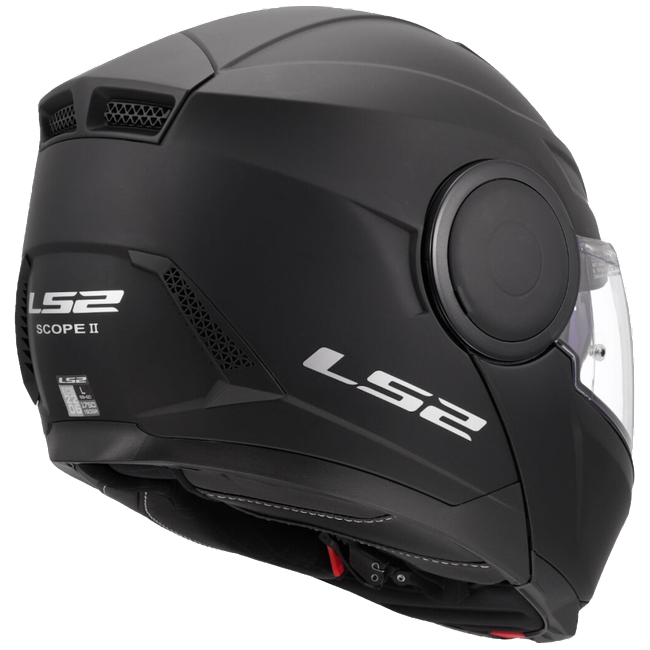 LS2 FF902 Scope II Solid Matt Black – Modular Touring Helmet ECE 22.06 P/J