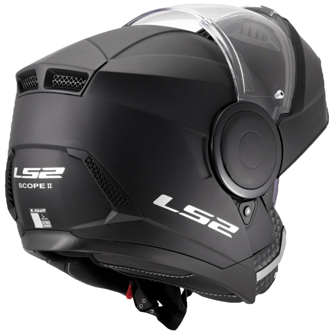 LS2 FF902 Scope II Solid Matt Black – Modular Touring Helmet ECE 22.06 P/J