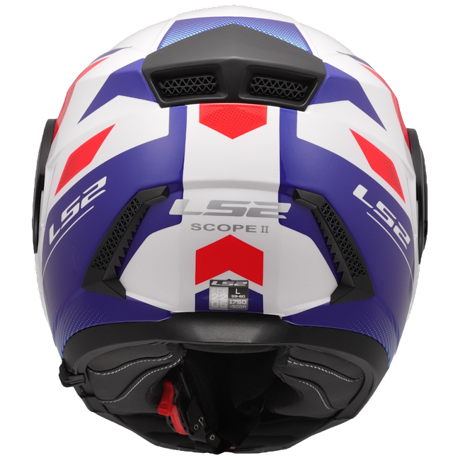 LS2 FF902 Scope II Duria White Blue Red – Modular Touring Helmet ECE 22.06 P/J
