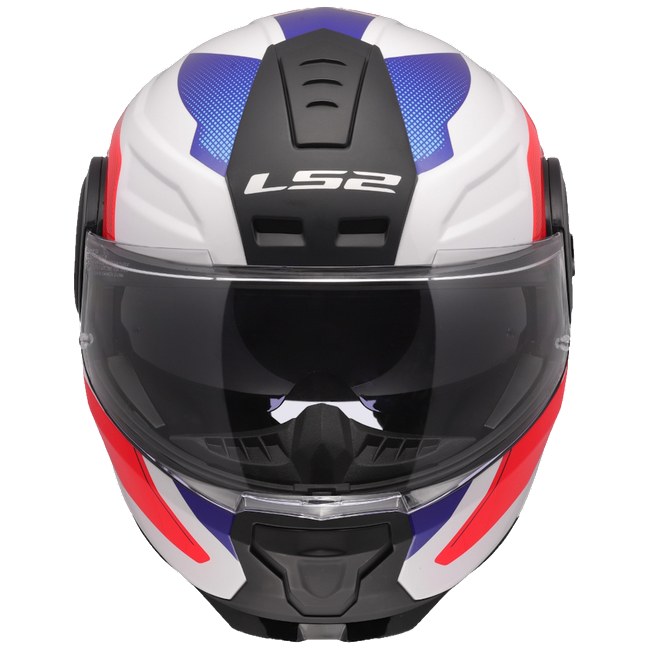 LS2 FF902 Scope II Duria White Blue Red – Modular Touring Helmet ECE 22.06 P/J