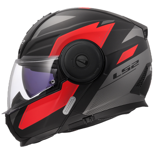 LS2 FF902 Scope II Duria Black Red – Klapphelm ECE 22.06 P/J
