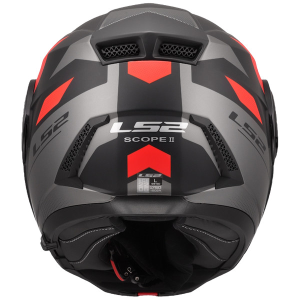 LS2 FF902 Scope II Duria Black Red – Modular Touring Helmet ECE 22.06 P/J