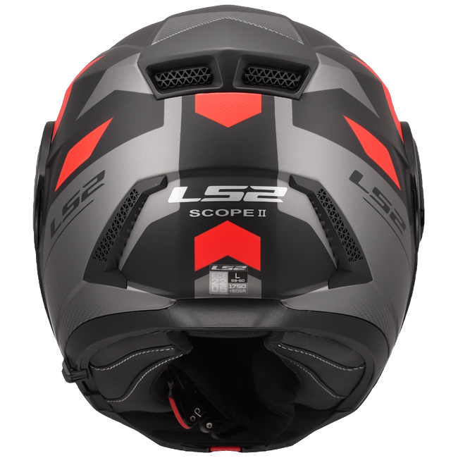 LS2 FF902 Scope II Duria Black Red – Modular Touring Helmet ECE 22.06 P/J