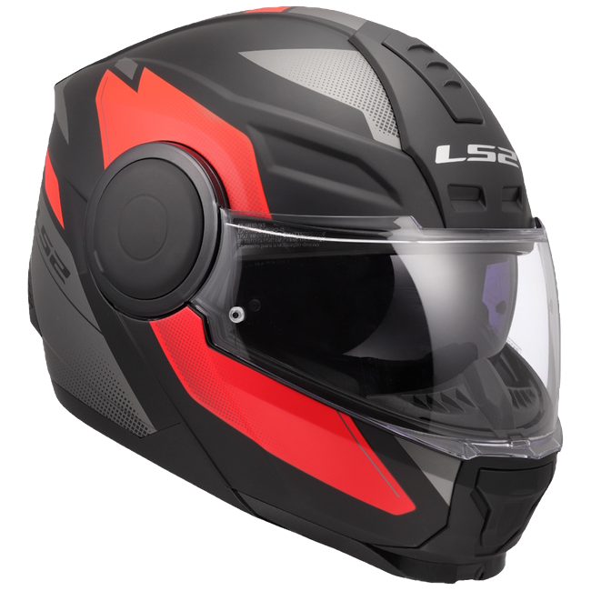 LS2 FF902 Scope II Duria Black Red – Modular Touring Helmet ECE 22.06 P/J
