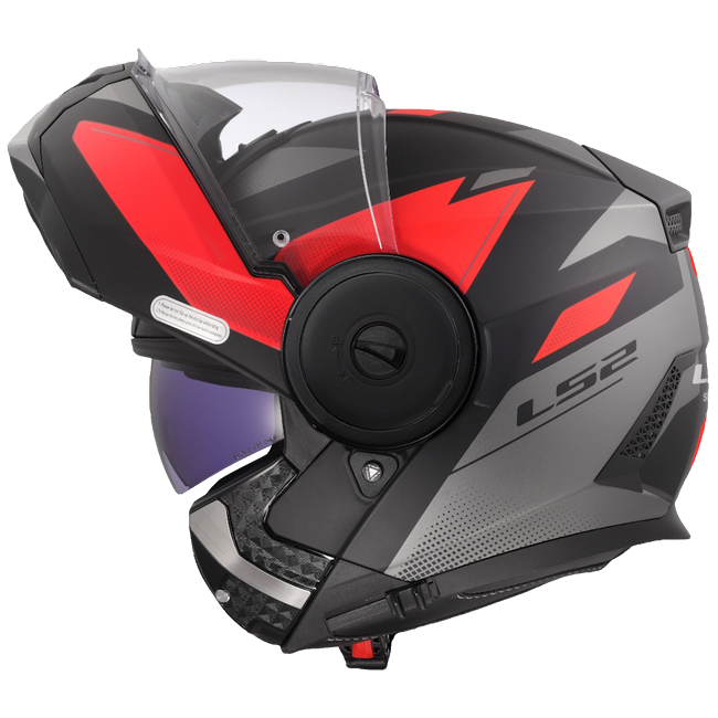 LS2 FF902 Scope II Duria Black Red – Modular Touring Helmet ECE 22.06 P/J
