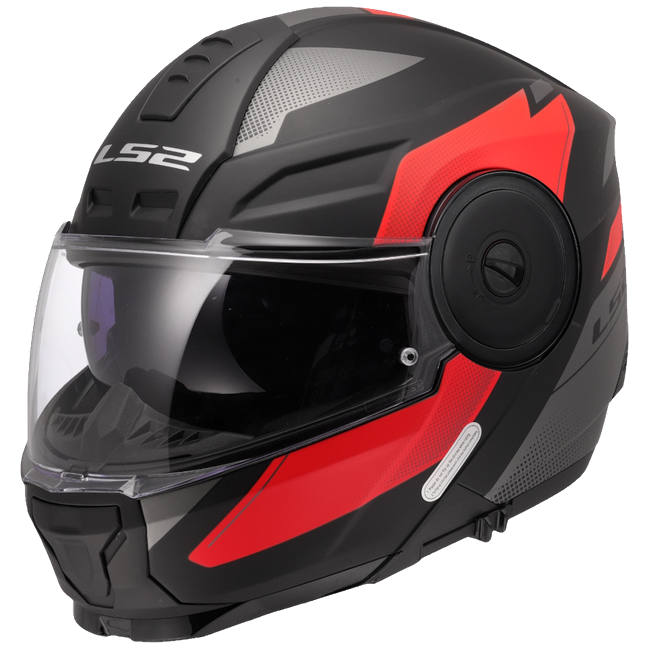 LS2 FF902 Scope II Duria Black Red – Modular Touring Helmet ECE 22.06 P/J