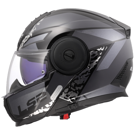 LS2 FF902 Scope II Oxyd Black Titanium – Klapphelm ECE 22.06 P/J