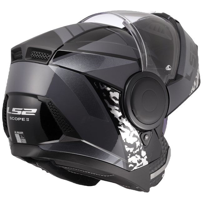 LS2 FF902 Scope II Oxyd Black Titanium – Modular Touring Helmet ECE 22.06 P/J