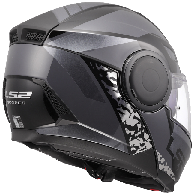 LS2 FF902 Scope II Oxyd Black Titanium – Modular Touring Helmet ECE 22.06 P/J