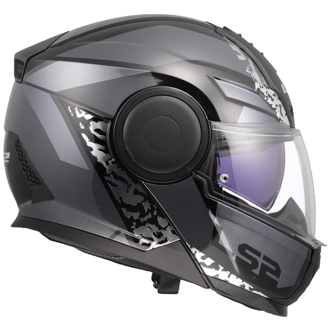 LS2 FF902 Scope II Oxyd Black Titanium – Modular Touring Helmet ECE 22.06 P/J