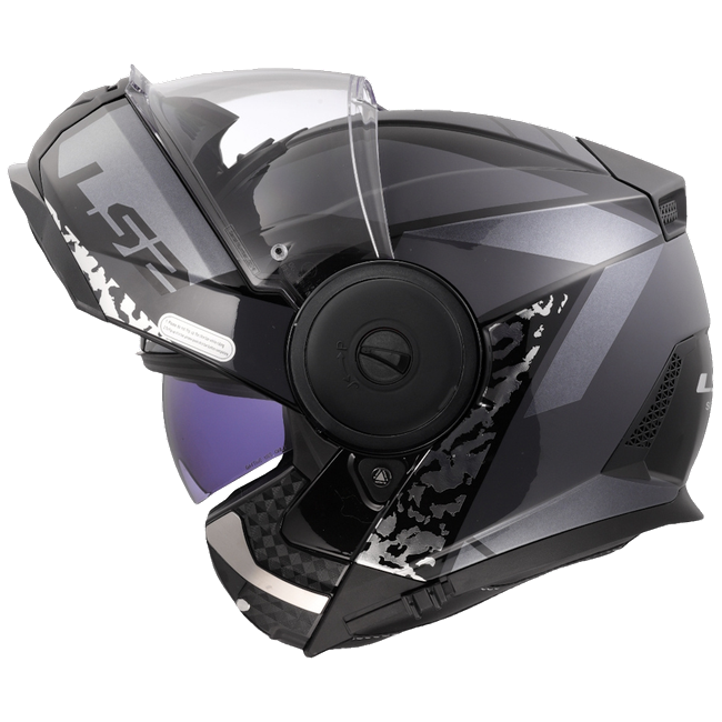 LS2 FF902 Scope II Oxyd Black Titanium – Modular Touring Helmet ECE 22.06 P/J