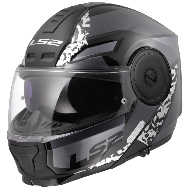 LS2 FF902 Scope II Oxyd Black Titanium – Modular Touring Helmet ECE 22.06 P/J