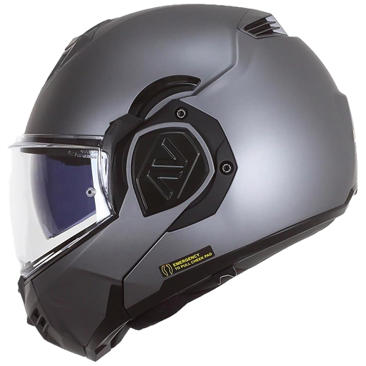 LS2 FF906 Advant Solid Matt Titanium – Flip-Up Touring Helmet ECE 22.06 P/J