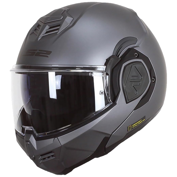 LS2 FF906 Advant Solid Matt Titanium – Flip-Up Touring Helmet ECE 22.06 P/J