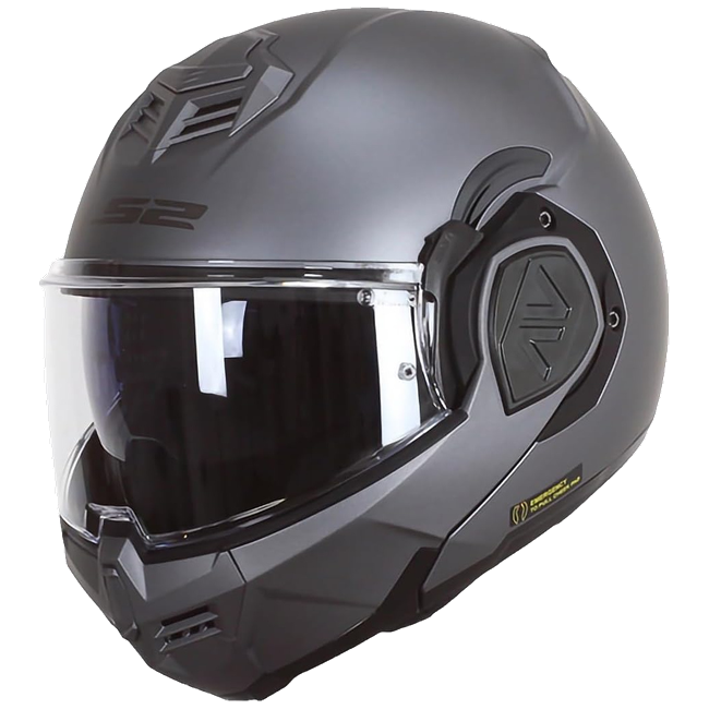 LS2 FF906 Advant Solid Matt Titanium – Flip-Up Touring Helmet ECE 22.06 P/J