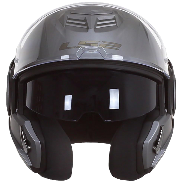LS2 FF906 Advant Solid Matt Titanium – Flip-Up Touring Helmet ECE 22.06 P/J