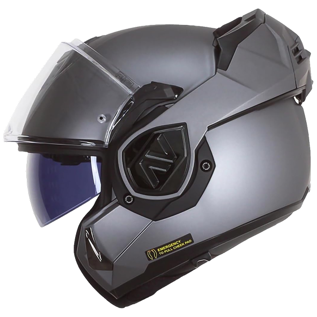 LS2 FF906 Advant Solid Matt Titanium – Flip-Up Touring Helmet ECE 22.06 P/J