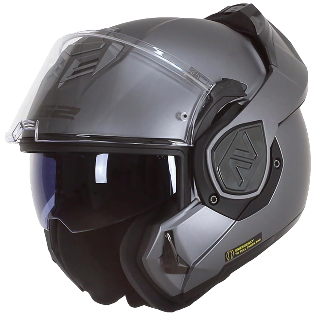LS2 FF906 Advant Solid Matt Titanium – Flip-Up Touring Helmet ECE 22.06 P/J