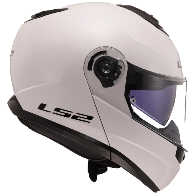 LS2 FF908 Strobe II Gloss White – Flip-Up Commuter Helmet ECE 22.06 P/J