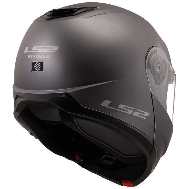 LS2 FF908 Strobe II Matt Titanium – Flip-Up Commuter Helmet ECE 22.06 P/J
