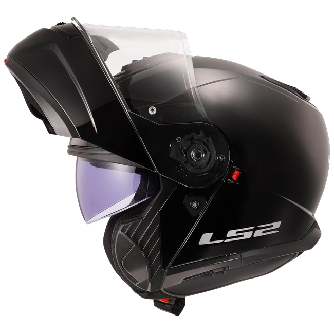 LS2 FF908 Strobe II Matt Black – Flip-Up Commuter Helmet ECE 22.06 P/J