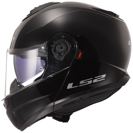 LS2 FF908 Strobe II Gloss Black – Flip-Up Commuter Helmet ECE 22.06 P/J